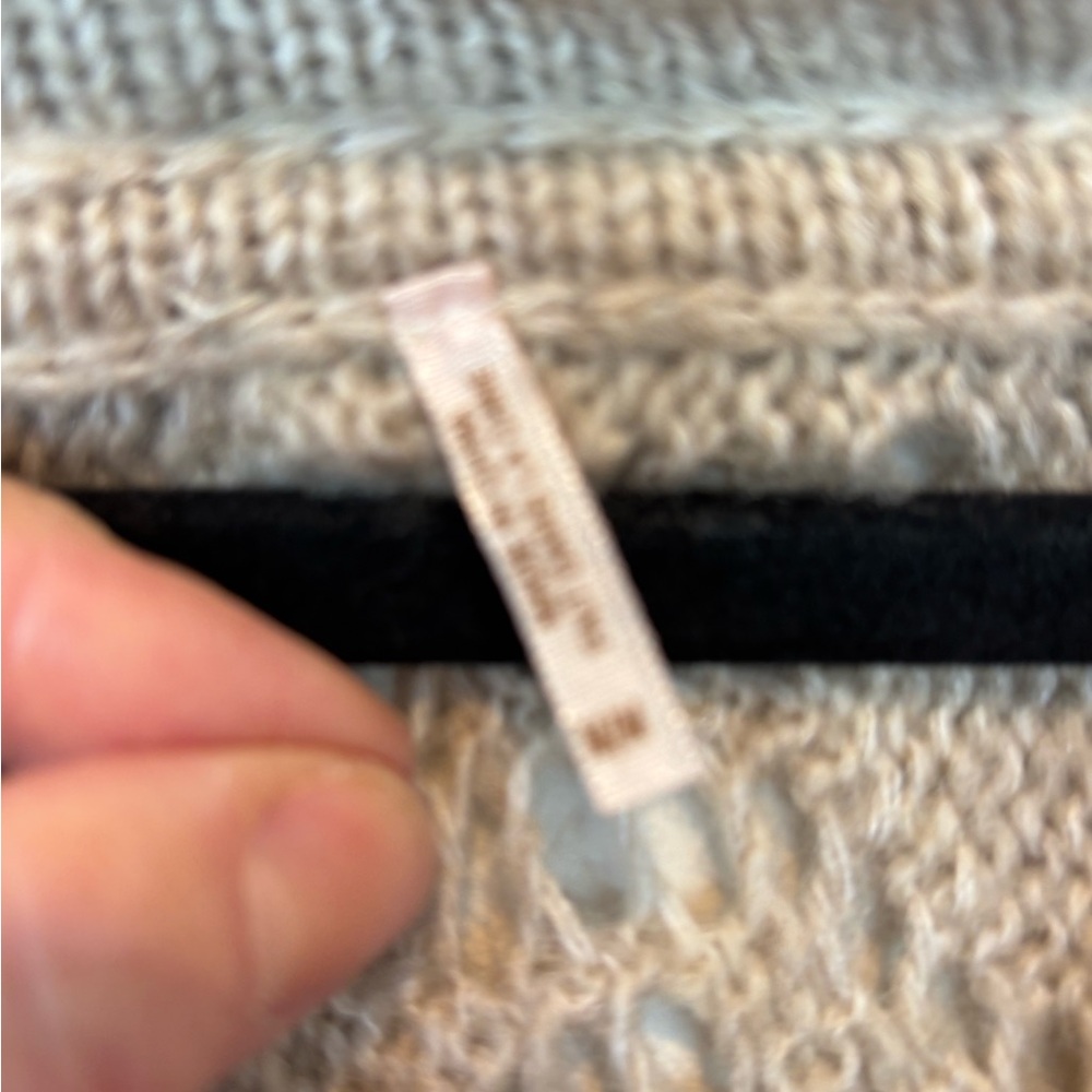 Free People Cream Knit Cardigan 186 - Picture 3 of 5